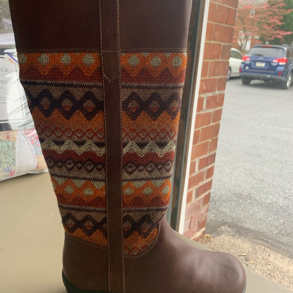 Womens patchwork boots